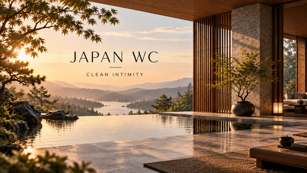 Japan WC — Clean Intimity, paysage japonais et architecture en bois