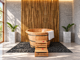Baignoire ronde de style japonais Ofuro Sumo