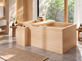 Baignoire de style japonais Ofuro en bois Geisha