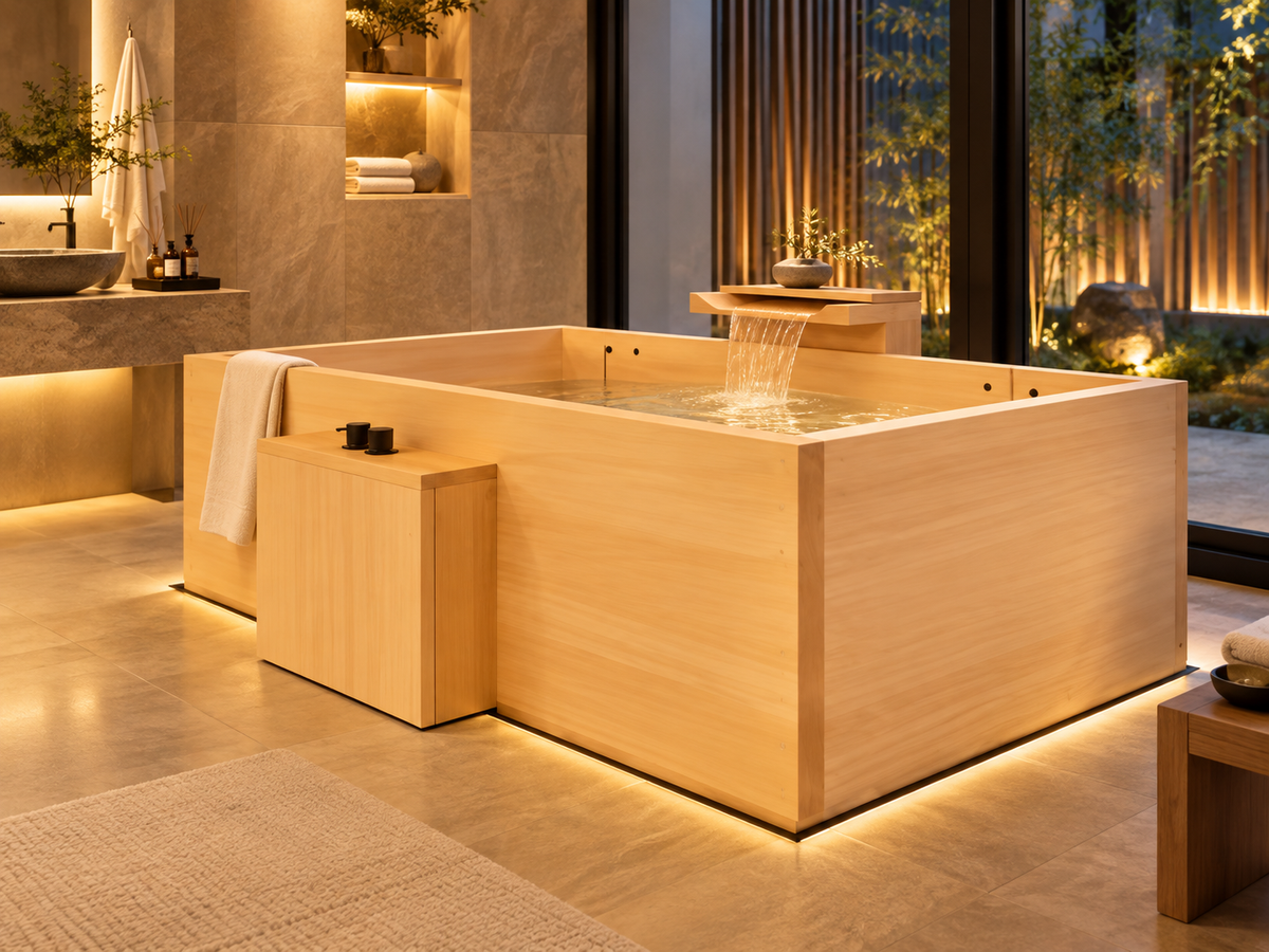 Baignoire Ofuro Geisha en bois de cèdre - Japan WC