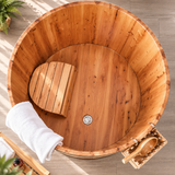 Hojo Japanese-style wooden Ofuro bathtub