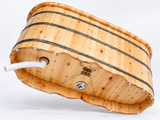 Zen Japanese-style wooden Ofuro bathtub