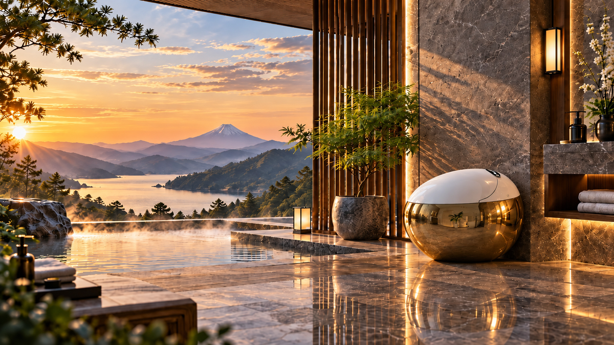 Japan WC — Clean Intimity, paysage japonais et architecture en bois