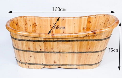 Baignoire style japonais en bois 