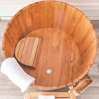 Baignoire style japonais en bois 