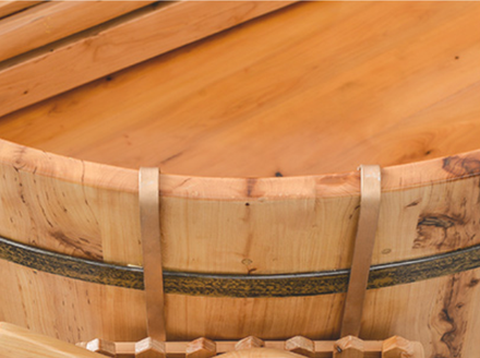 Baignoire style japonais en bois 